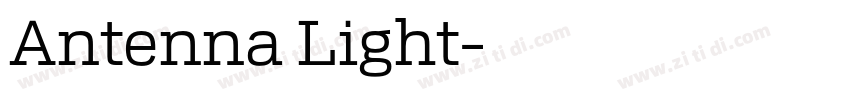 Antenna Light字体转换